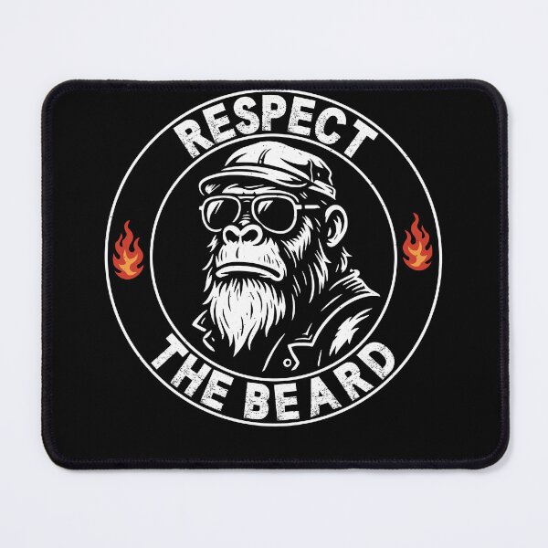 Item preview, Respect the Beard Monkey – Funny Bearded Dad designed and sold by gunaone-design.