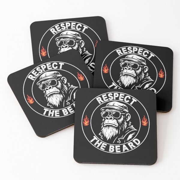 Item preview, Respect the Beard Monkey – Funny Bearded Dad designed and sold by gunaone-design.