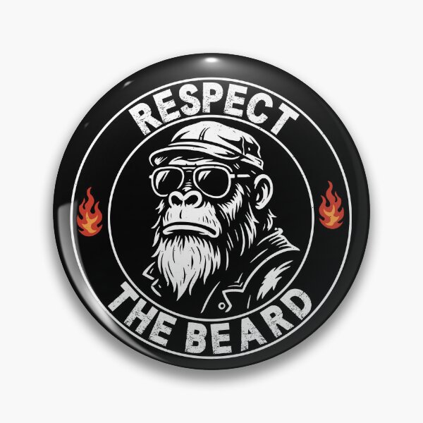 Item preview, Respect the Beard Monkey – Funny Bearded Dad designed and sold by gunaone-design.