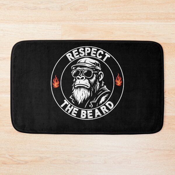 Item preview, Respect the Beard Monkey – Funny Bearded Dad designed and sold by gunaone-design.