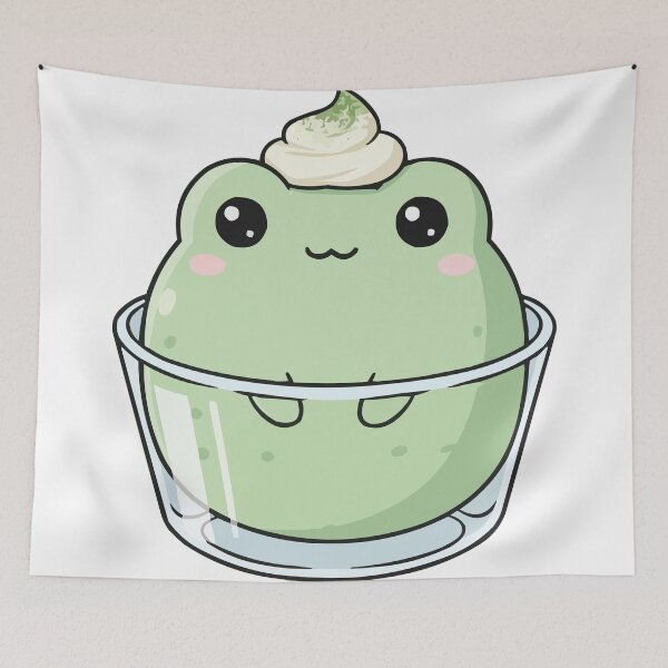 Item preview, Matcha Froggy Mousse – Zen Green Tea Dessert designed and sold by Petzzz.