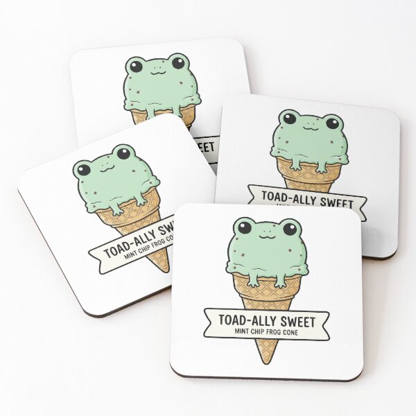 Item preview, Toad-ally Sweet Scoop – Mint Chocolate Chip Frog Cone designed and sold by Petzzz.