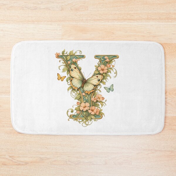 Item preview, Butterfly Floral Letter Y designed and sold by FlyingDreamsArt.