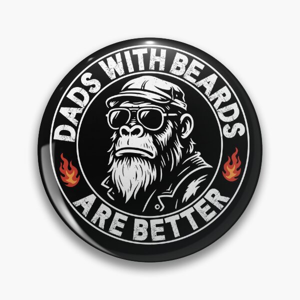 Item preview, Dads with Beards Are Better Monkey Beard – Funny Bearded Dad designed and sold by gunaone-design.