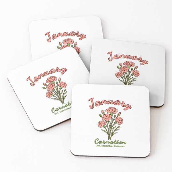 Item preview, January Birth Flower - Carnation designed and sold by DixieGirlStudio.