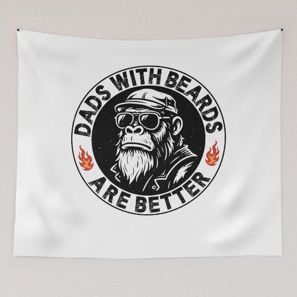 Item preview, Dads with Beards Are Better – Funny Bearded Dad designed and sold by gunaone-design.