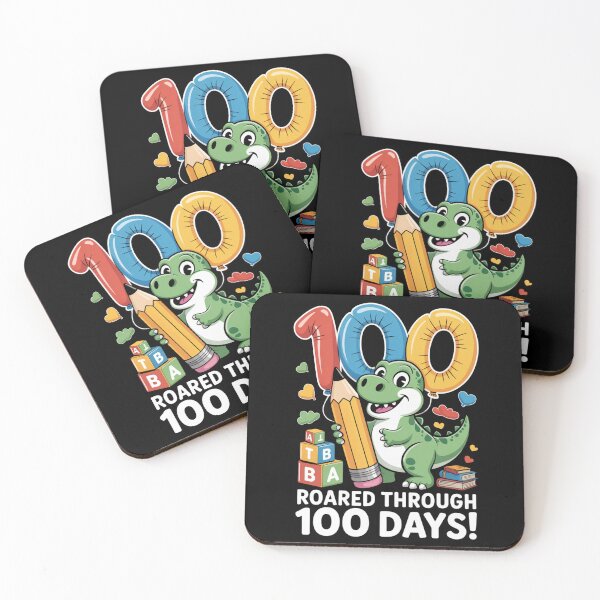 Item preview,  100 Days of School - Cute Dinosaur with Pencil and Balloons designed and sold by DarylWelsh2024.