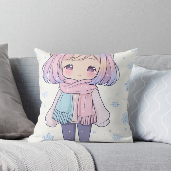 Item preview, Kawaii Snow Girl – Pastel Winter Cute Art designed and sold by Chicbyvalde973.