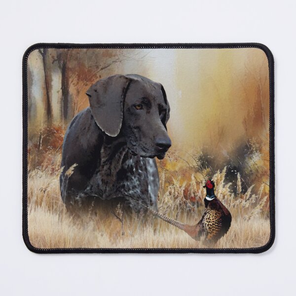 Item preview, German Shorthaired Pointer on Point – Pheasant Hunt Art designed and sold by TammyHunterArt.