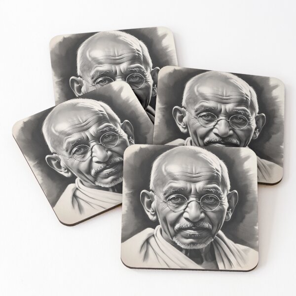 Item preview, Mahatma Gandhi designed and sold by WorldofCharcoal.