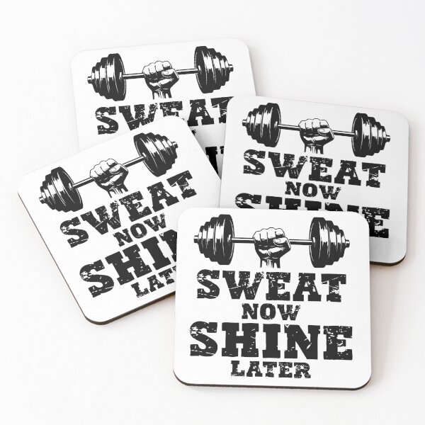 Item preview, Sweat Now, Shine Later – Motivational Fitness Design designed and sold by OB-Store.