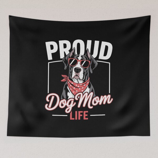Item preview, Great Dane Dog Proud Dog Mom life  designed and sold by RsFilsingerArt.