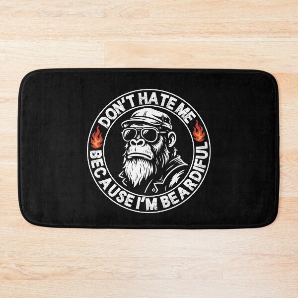 Item preview, Don’t Hate Me Because I’m Beardiful - Funny Bearded Monkey Quote designed and sold by gunaone-design.