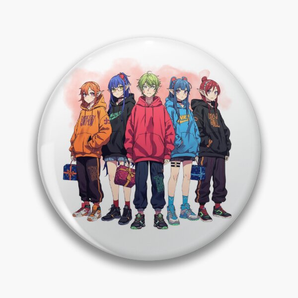 Item preview, Anime Streetwear Elf Squad Graphic Art - Vibrant Urban Manga Hoodie Design for Otaku Gifts designed and sold by wellie-chic.