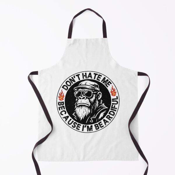 Item preview, Don’t Hate Me Because I’m Beardiful - Funny Bearded Monkey Quote designed and sold by gunaone-design.