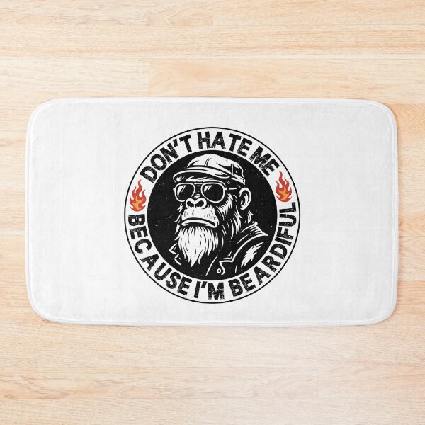 Item preview, Don’t Hate Me Because I’m Beardiful - Funny Bearded Monkey Quote designed and sold by gunaone-design.