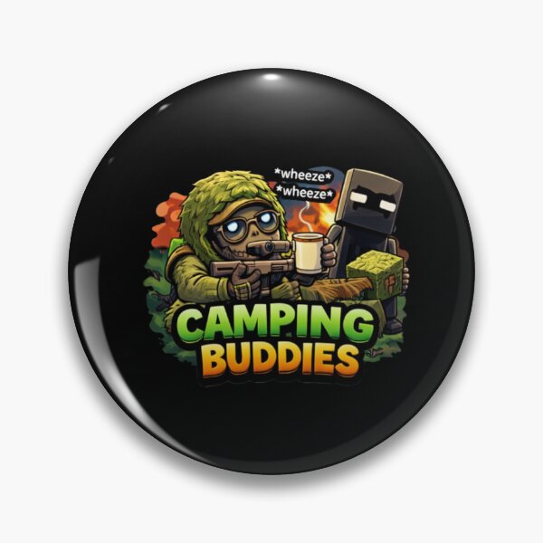 Item preview, Camping Buddies Funny Gamer Minecraft FPS designed and sold by Al-Ziyyel Studio✨.