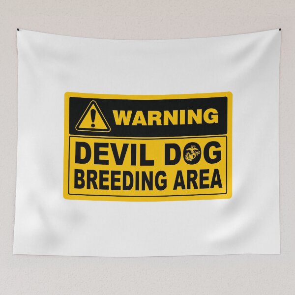 Item preview, Devil Dog; Marines; Breeding Area; designed and sold by StickerApe.