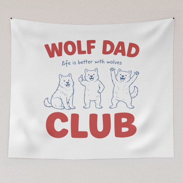 Item preview, Wolf Dad Club Shirt, Funny Wolf Lover Dad Gift, Wildlife Animal Dad Tee, Life Is Better With Wolves Design designed and sold by tigger shop.