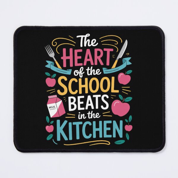 Item preview, Womens The Heart Of The School Beats In The Kitchen Lunch Lady03  designed and sold by VerseFarm.
