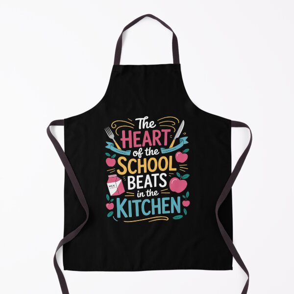 Item preview, Womens The Heart Of The School Beats In The Kitchen Lunch Lady03 designed and sold by VerseFarm.