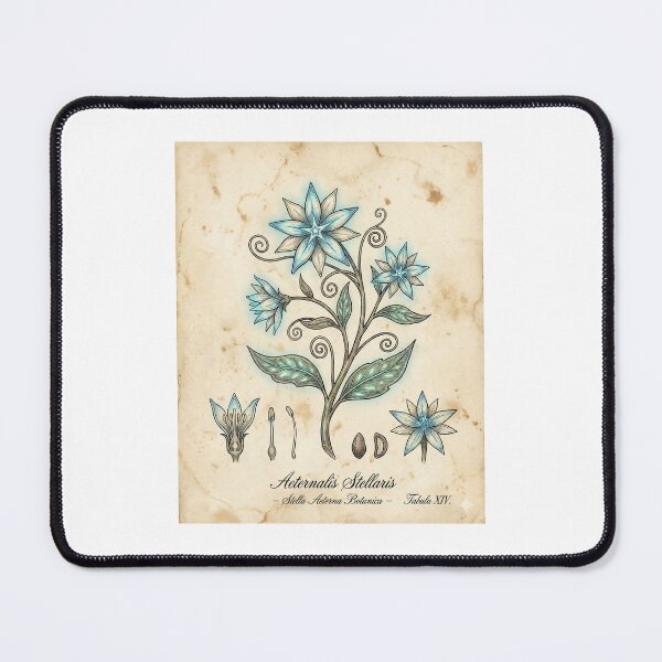 Item preview, Aeternalis Stellaris: Glowing Fantasy Flower Print designed and sold by The-Khushi-co.
