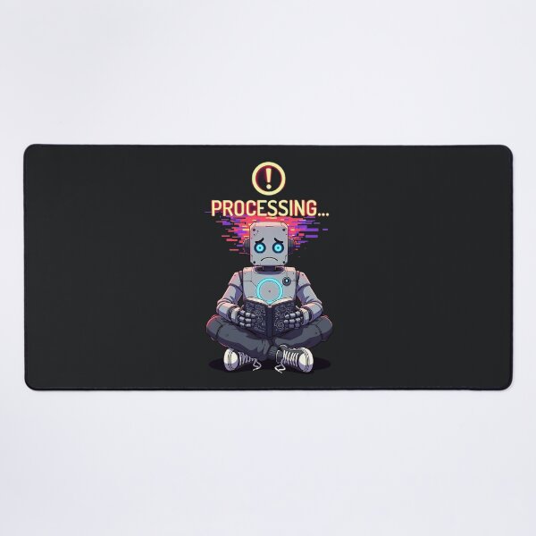 Item preview, Processing – Overthinking Robot Mental Load Humor designed and sold by Taans-Creation.