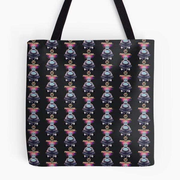 Item preview, Processing – Overthinking Robot Mental Load Humor designed and sold by Taans-Creation.
