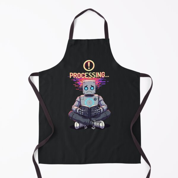 Item preview, Processing – Overthinking Robot Mental Load Humor designed and sold by Taans-Creation.