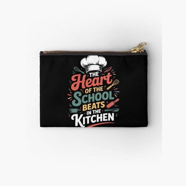 Item preview, Womens The Heart Of The School Beats In The Kitchen Lunch Lady9  designed and sold by VerseFarm.