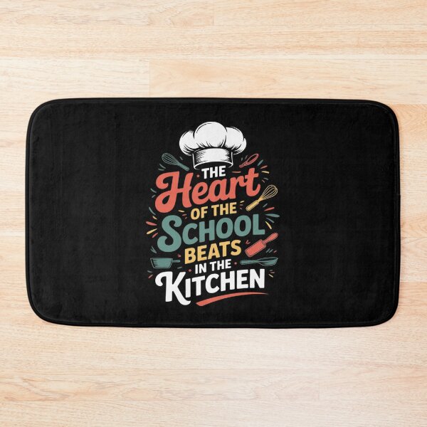 Item preview, Womens The Heart Of The School Beats In The Kitchen Lunch Lady9  designed and sold by VerseFarm.