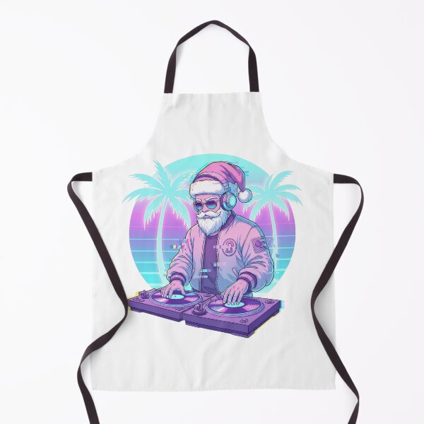 Item preview, Anime Christmas Vaporwave Santa DJ Art Print – Neon Synthwave Christmas Poster, Epic Retro Holiday Gift for Music Lovers designed and sold by wellie-chic.