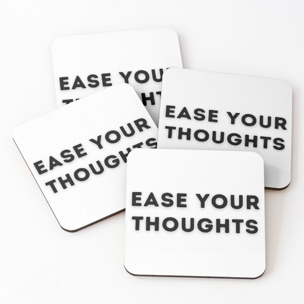 Item preview, Ease Your Thoughts – Gentle Mental Health Quote designed and sold by designbymahi.