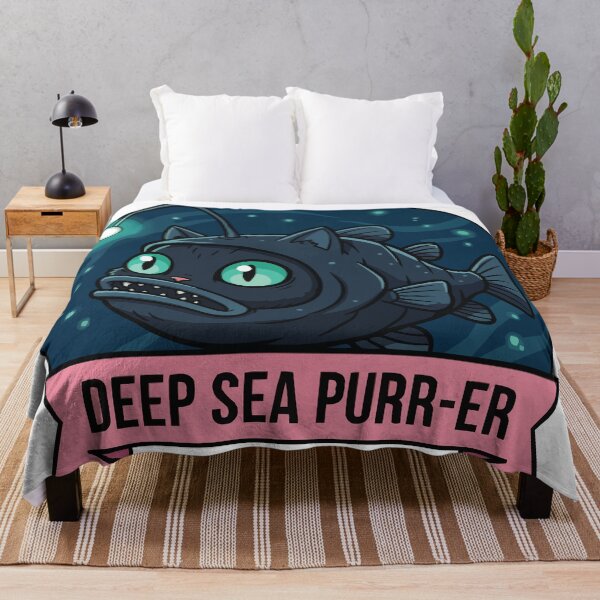 Item preview, Deep Sea Purr-er – Quirky Anglerfish Cat designed and sold by Petzzz.