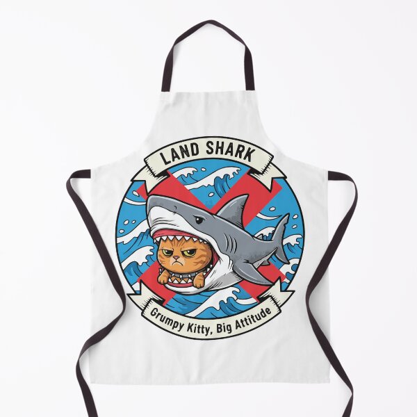 Item preview, Land Shark – Grumpy Kitty in Great White Costume designed and sold by Petzzz.
