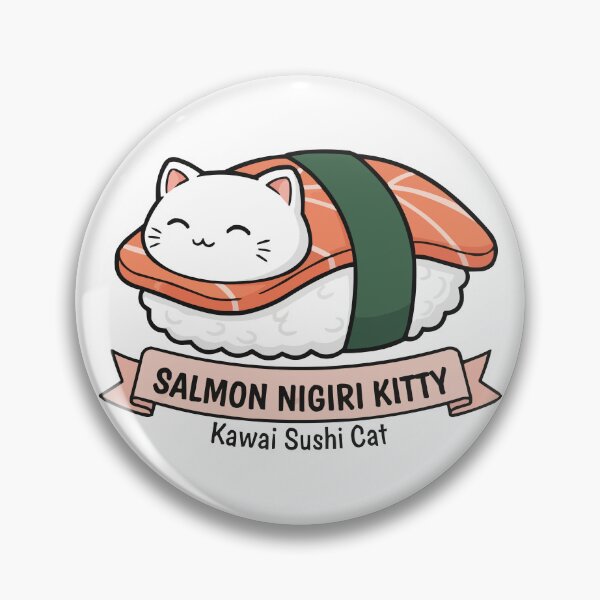 Item preview, Salmon Nigiri Kitty – Kawaii Sushi Cat designed and sold by Petzzz.