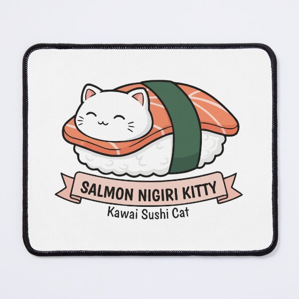 Item preview, Salmon Nigiri Kitty – Kawaii Sushi Cat designed and sold by Petzzz.