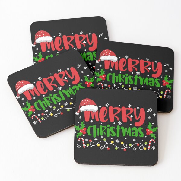 Item preview, Merry Christmas Festive Typography | Red and Green Holiday Graphic Design designed and sold by Toph & Mea Shop.