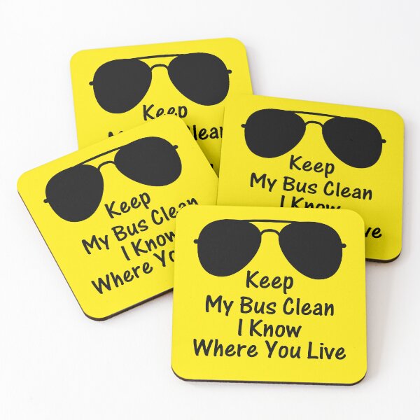Item preview, Keep My Bus Clean I Know Where You Live - Funny Bus Driver designed and sold by gunaone-design.