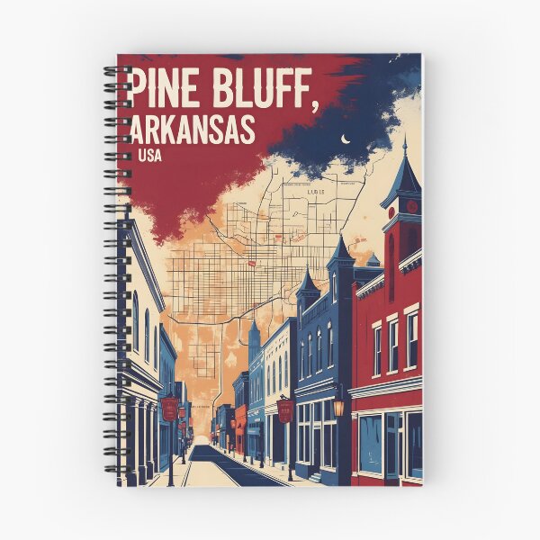 Item preview, Pine Bluff Arkansas USA Vintage Travel Tourism designed and sold by TravelersGems.