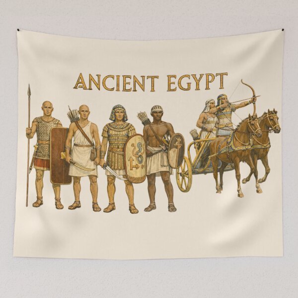 Item preview, Ancient Egyptian Army Warrior Illustration designed and sold by Retr0Tshirts.