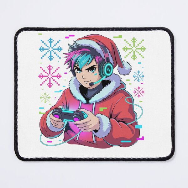 Item preview, Anime Gamer Boy Santa Christmas Gift - Epic Gaming Holiday Aesthetic Apparel designed and sold by wellie-chic.