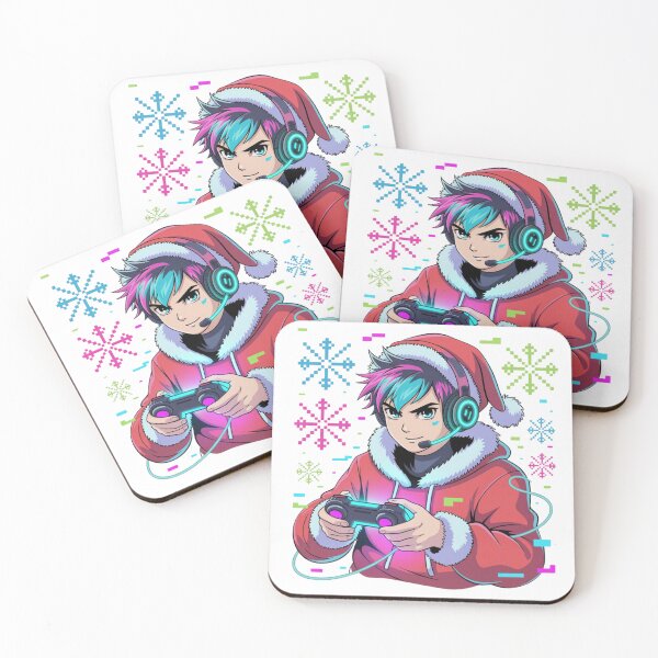 Item preview, Anime Gamer Boy Santa Christmas Gift - Epic Gaming Holiday Aesthetic Apparel designed and sold by wellie-chic.