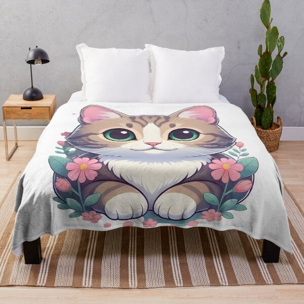 Artikelvorschau, Niedliche Cartoon-Illustration einer getigerten Katze im Kawaii-Stil entworfen und verkauft von Uglyandcute.