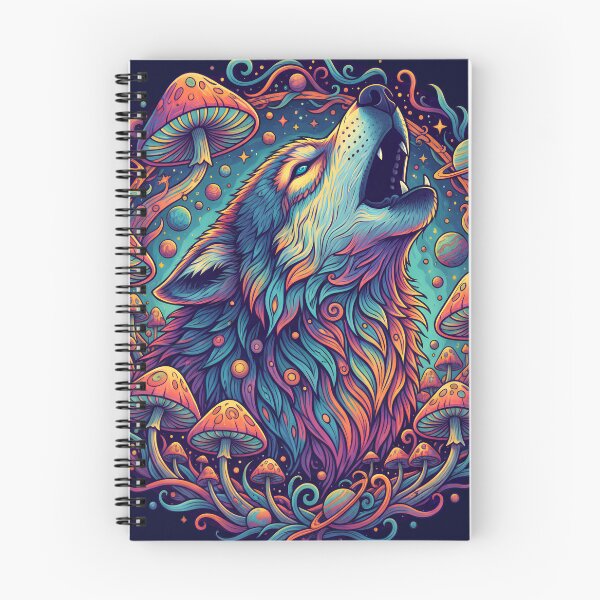 Item preview, Trendy Animal Art Print - Psychedelic Wolf designed and sold by Mindwork Creative Arts.