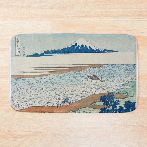 Item preview, Mount Fuji from the Tama River - Vintage Japanese Landscape Print designed and sold by Open Canvas.