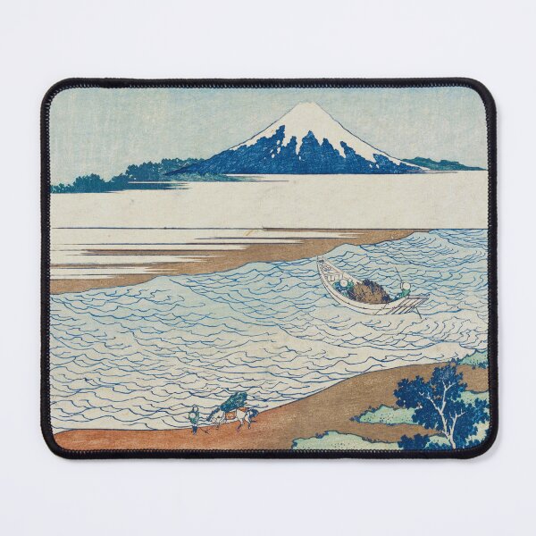 Item preview, Mount Fuji from the Tama River - Vintage Japanese Landscape Print designed and sold by Open Canvas.