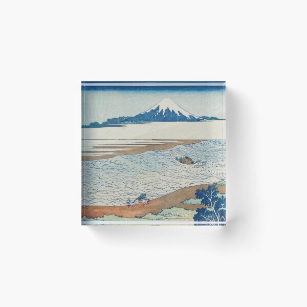 Item preview, Mount Fuji from the Tama River - Vintage Japanese Landscape Print designed and sold by Open Canvas.