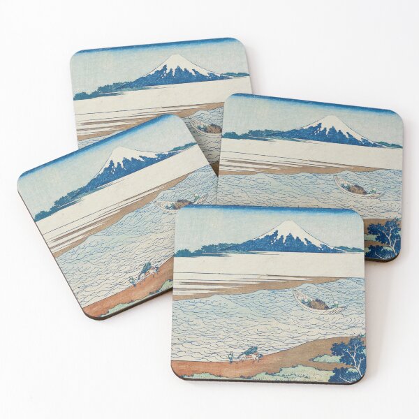 Item preview, Mount Fuji from the Tama River - Vintage Japanese Landscape Print designed and sold by Open Canvas.