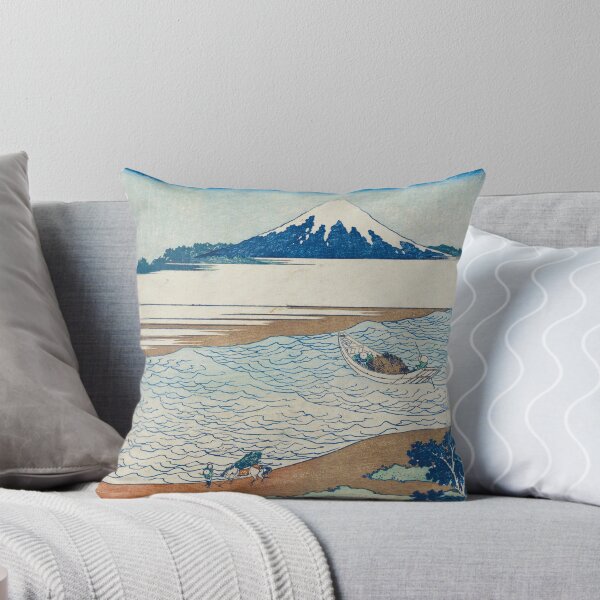 Item preview, Mount Fuji from the Tama River - Vintage Japanese Landscape Print designed and sold by Open Canvas.